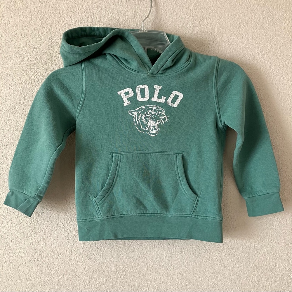 POLO Ralph Lauren Polo Tiger Graphic Hoodie Boy Girl Unisex Size 5 Pullover‎